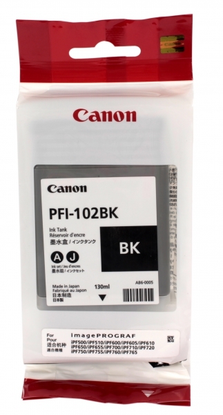 Canon rašalo kasetė PFI-102BK